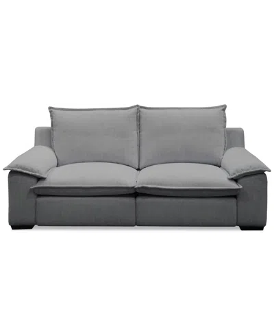 Macy's Borsi 2-pc. Sofa Sectional With 2 Power Recliners In Gray
