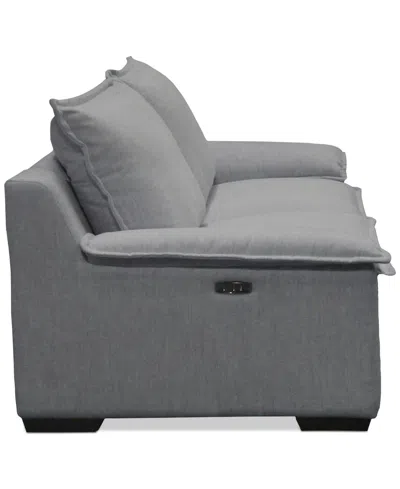Macy's Borsi 2-pc. Sofa Sectional With 2 Power Recliners In Gray