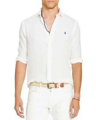 ralph lauren classic fit linen shirt