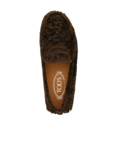 Tod's Moccasin "gommino Macro" In Black