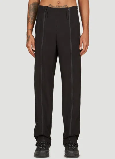 Post Archive Faction (paf) Post Archive Faction Zip Detail Pants In Black