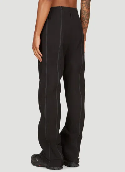 Post Archive Faction (paf) Post Archive Faction Zip Detail Pants In Black