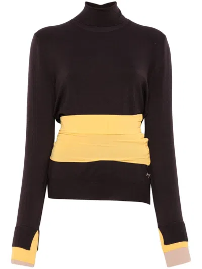 Fendi Women Wool Turtle-neck Sweater In Multi