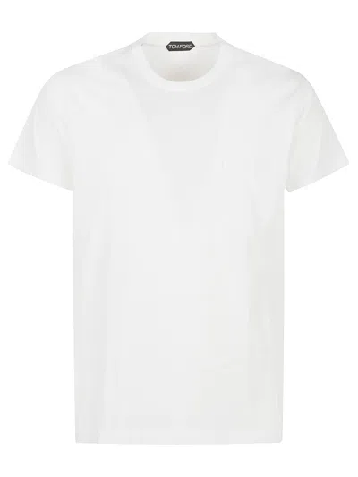 Tom Ford White Crew Neck Short Sleeve T-shirt