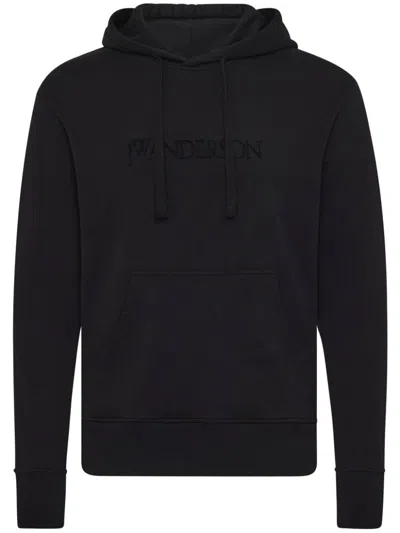 Jw Anderson Cotton Hoodie In Black