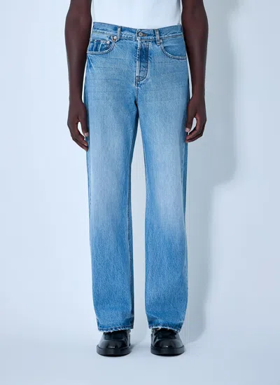 Jacquemus Le De-nime Droit Jeans Multicolor In Blue