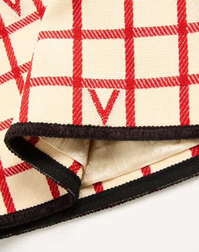 Valentino Midi Skirt With Button Accents And High Waist In Brown