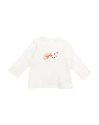 Minibanda By Sarabanda Newborn Girl T-shirt White Size 3 Cotton In White
