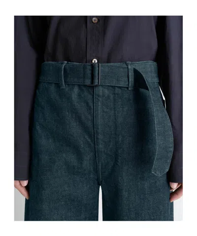 Lemaire Adjustable-strap Jeans In Blue