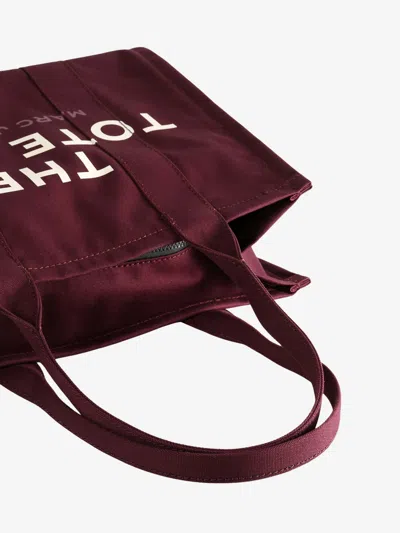 Marc Jacobs The Large Tote Tote In Bordeaux Cotton In Purple