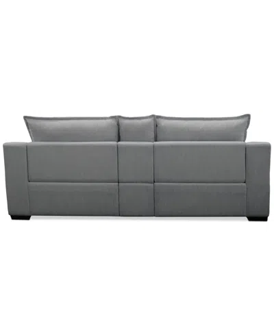 Macy's Borsi 3-pc. Sofa Sectional With 2 Power Recliners & 1 Console In Gray