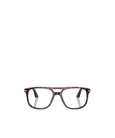 Persol Greta Pilot-frame Glasses In Brown