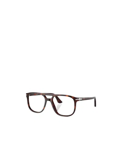 Persol Greta Pilot-frame Glasses In Brown