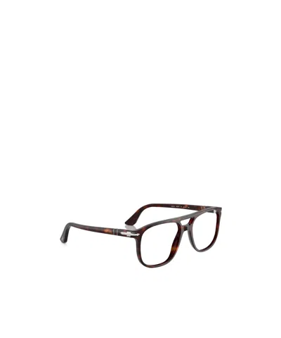 Persol Greta Pilot-frame Glasses In Brown