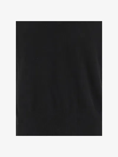 The Row Sleeveless Knitted Vest In Black