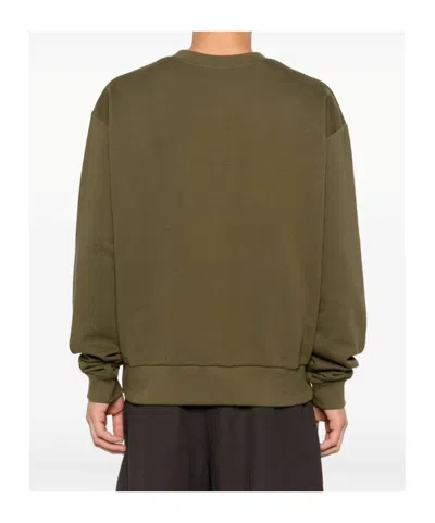 Marni Logo-print Sweatshirt In Green