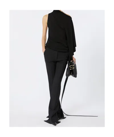 Sportmax Padded Nappa-leather Envelope Bag In Black