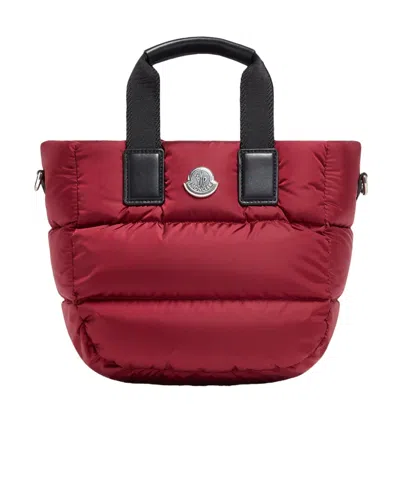 Moncler Caradoc Water-repellent Mini Tote Bag In Red