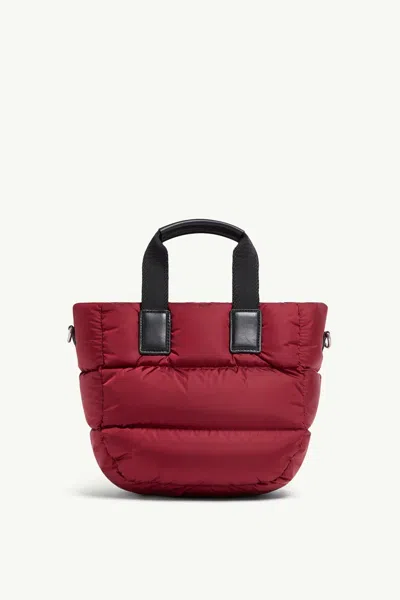 Moncler Caradoc Water-repellent Mini Tote Bag In Red