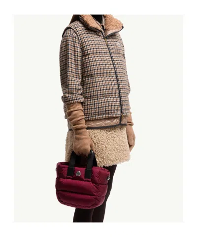 Moncler Caradoc Water-repellent Mini Tote Bag In Red