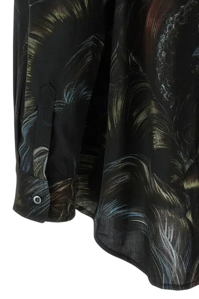 Magliano 'artistic Print Long Sleeves Shirt' In Black