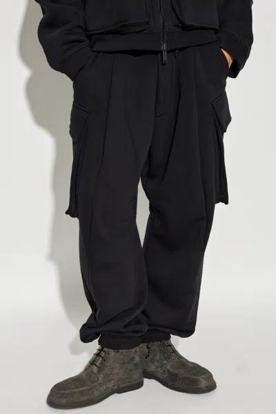 Dsquared2 Cargo Track Pants In Black