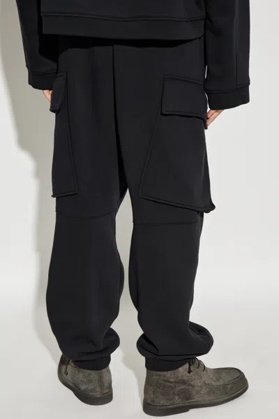 Dsquared2 Cargo Track Pants In Black
