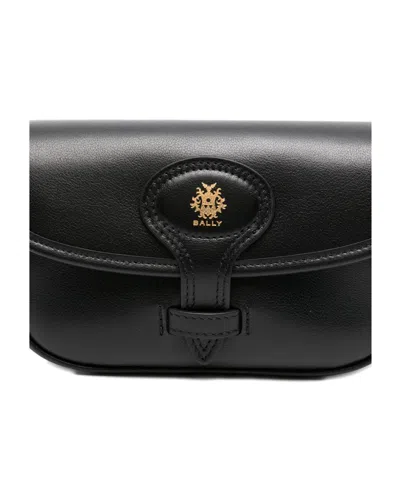 Bally Leather Crossbody Bag In Black