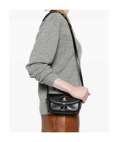 Bally Leather Crossbody Bag In Black