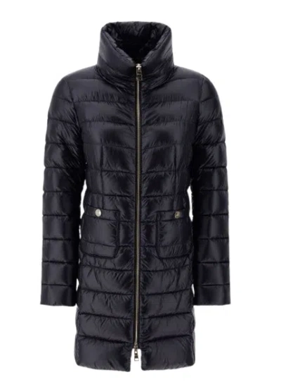 Herno Turtleneck Down Jacket In Black
