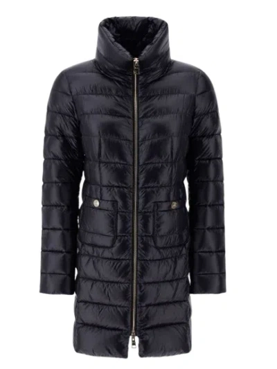 Herno Turtleneck Down Jacket In Black