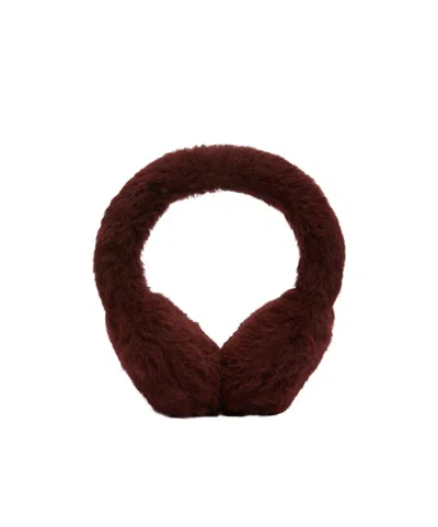 Max Mara Alpaca And Wool Teddy Fabric Earmuffs In Brown