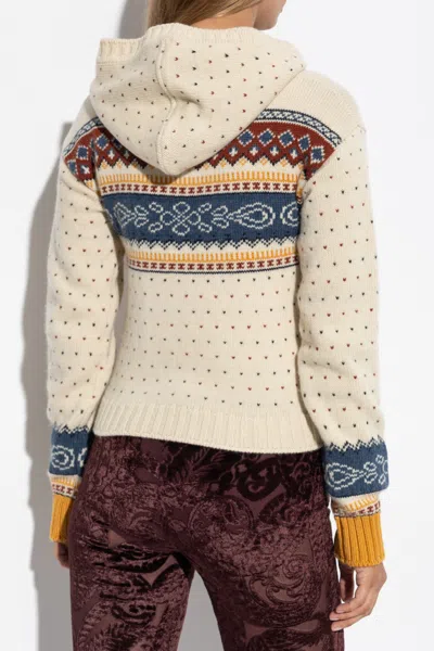 Etro Patterned Hooded Sweater In Neutral
