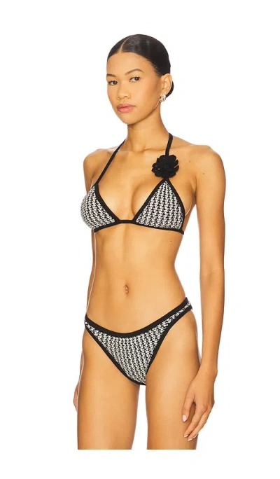 Devon Windsor Nash Bikini Top Diced In Black