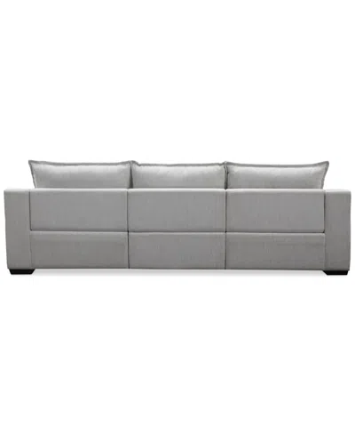 Macy's Borsi 3-pc. Sofa Sectional With 2 Power Recliners In Gray