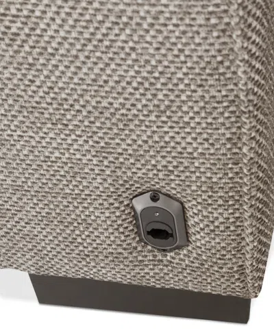 Macy's Miren 3-pc. Fabric Sectional With 3 Power Headrest Recliners, Exclusively At  In Brown