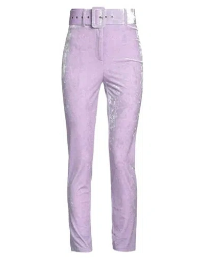 Patrizia Pepe Woman Pants Lilac Size 0 Polyester, Elastane In Purple
