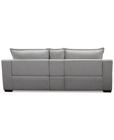 Macy's Borsi 3-pc. Sofa Sectional With 2 Power Recliners & 1 Console In Gray