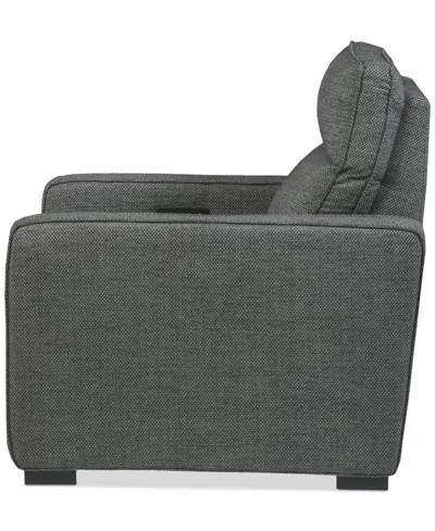 Macy's Miren Fabric Power-motion Recliner, Exclusively At  In Gray