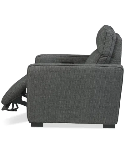 Macy's Miren Fabric Power-motion Recliner, Exclusively At  In Gray