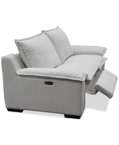 Macy's Borsi 2-pc. Sofa Sectional With 2 Power Recliners In Gray