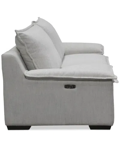 Macy's Borsi 2-pc. Sofa Sectional With 2 Power Recliners In Gray