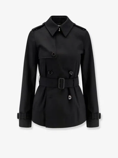 Burberry Women Nylon Trench In Black