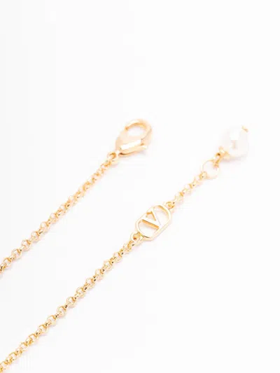 Valentino Garavani V Logo Signature Bracelet In Gold