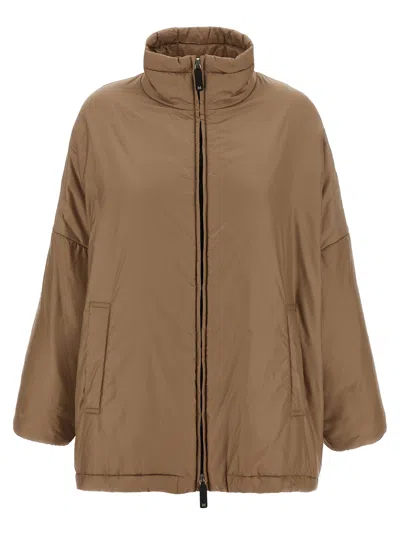 Max Mara The Cube 'paris' Down Jacket In Brown