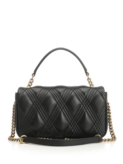 Valentino Rockstud Leather Shoulder Bag In Black