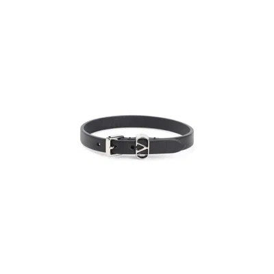 Valentino Garavani Metal Hardware Bracelets Featuring Unique Design In Black