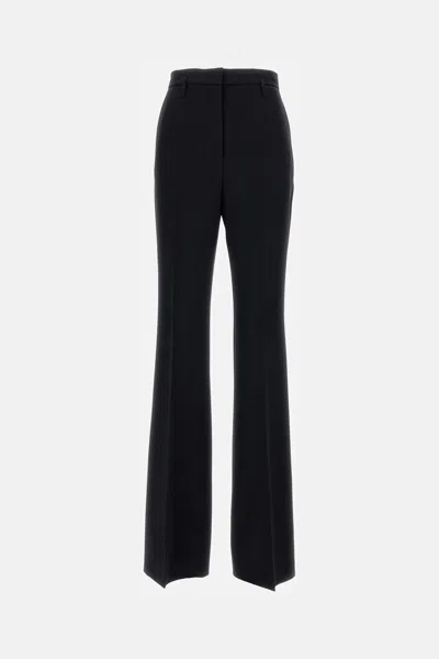 Max Mara Flared Trousers In Cady Alabama In Black
