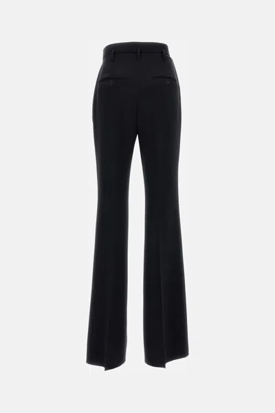 Max Mara Flared Trousers In Cady Alabama In Black