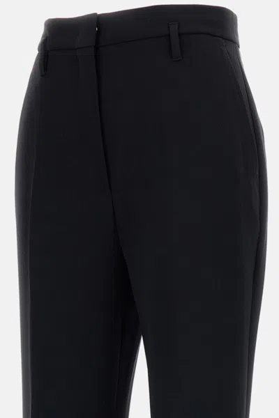 Max Mara Flared Trousers In Cady Alabama In Black